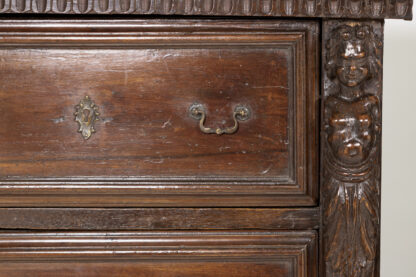 Pair of Narrow 18th Century Italian Walnut Buffets, Italy circa 1780