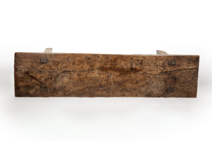 Rustic English Single Slab Top Elm Work Bench Circa 1680