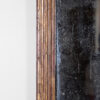 French Fluted Giltwood Mirror Frame With Original Mercury Plate, Circa 1860