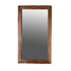 French Fluted Giltwood Mirror Frame With Original Mercury Plate, Circa 1860