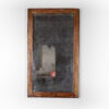 French Fluted Giltwood Mirror Frame With Original Mercury Plate, Circa 1860