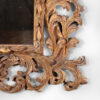 French Baroque Style Carved Giltwood Mirror with Laurel Leaf and Floral Ornamentation, Circa 1850