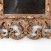 French Baroque Style Carved Giltwood Mirror with Laurel Leaf and Floral Ornamentation, Circa 1850