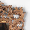 French Baroque Style Carved Giltwood Mirror with Laurel Leaf and Floral Ornamentation, Circa 1850