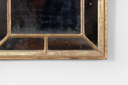 English Regency Giltwood Mirror with Divided Plate, Rectangular, Circa 1820