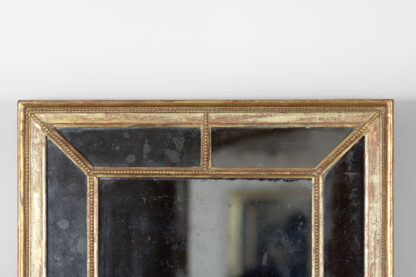 English Regency Giltwood Mirror with Divided Plate, Rectangular, Circa 1820