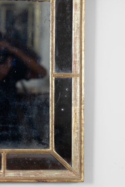 English Regency Giltwood Mirror with Divided Plate, Rectangular, Circa 1820