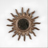 Pair of Contemporary Silvergilt Sunburst Mirrors, Italy 20th Century