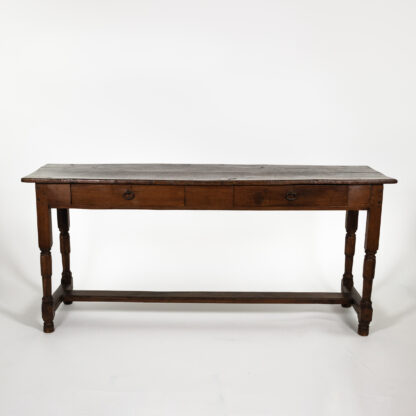 French Fruitwood Serving Table with Plank Top, Circa 1850