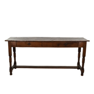 French Fruitwood Serving Table with Plank Top, Circa 1850