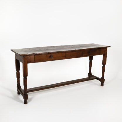 French Fruitwood Serving Table with Plank Top, Circa 1850