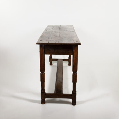 French Fruitwood Serving Table with Plank Top, Circa 1850