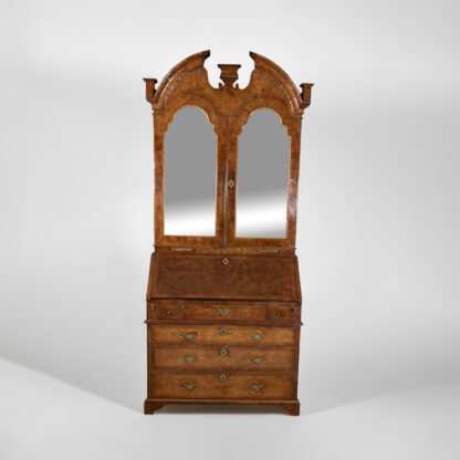 Late 18th Century George III Burl Walnut Secretary