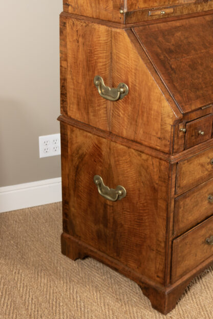 Late 18th Century George III Burl Walnut Secretary