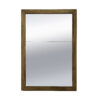 Tall Fluted Giltwood Mirror Frame with Original Mercury Plate French, Circa 1850