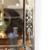 Very Large Scale Etched Glass Frame Venetian Mirror, Italy, circa 1900