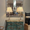 Very Large Scale Etched Glass Frame Venetian Mirror, Italy, circa 1900