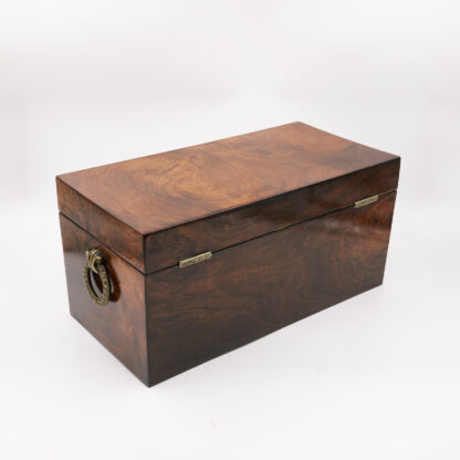 George III Burl Walnut Tea Caddy, English, Circa 1800