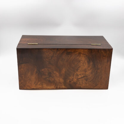 George III Burl Walnut Tea Caddy, English, Circa 1800