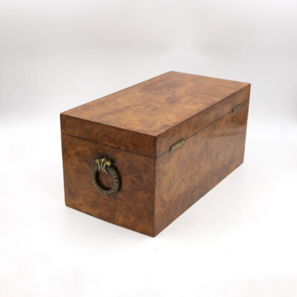 George III Yew Wood Tea Caddy; English, circa 1800