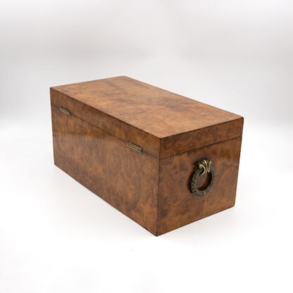 George III Yew Wood Tea Caddy; English, circa 1800