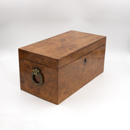 George III Yew Wood Tea Caddy; English, circa 1800