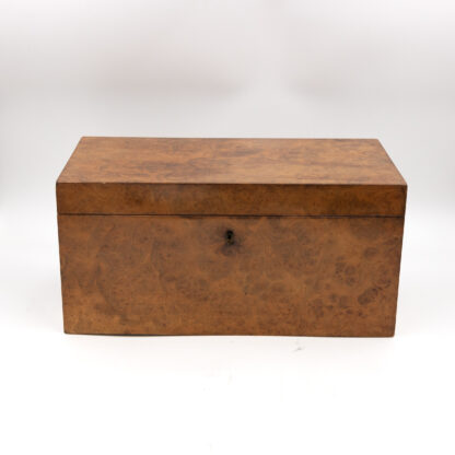 George III Yew Wood Tea Caddy; English, circa 1800