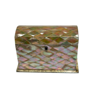 English Mother of Pearl Stationery Box, Circa 1840