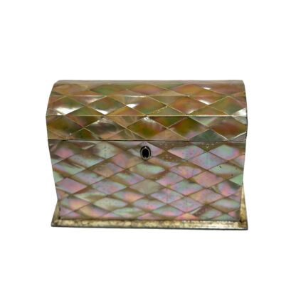 English Mother of Pearl Stationery Box, Circa 1840