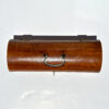 Cylindrical Satinwood Glove Box; English, circa 1900
