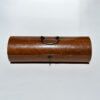 Cylindrical Satinwood Glove Box; English, circa 1900
