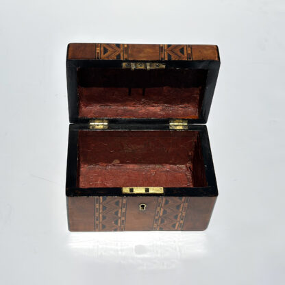 Walnut Dressing Box with Specimen Wood Inlay English, Circa 1860