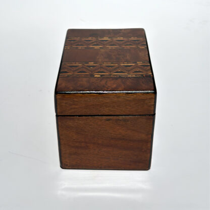 Walnut Dressing Box with Specimen Wood Inlay English, Circa 1860