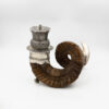 Scottish Ram’s Horn Snuff Mull Scotland, Circa 1880