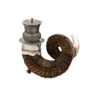 Scottish Ram’s Horn Snuff Mull Scotland, Circa 1880