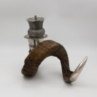 Scottish Ram’s Horn Snuff Mull Scotland, Circa 1880
