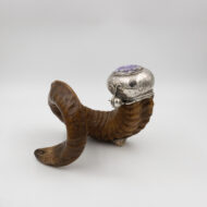 Scottish Ram’s Horn Snuff Mull Scotland, circa 1890