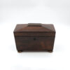 Rosewood Sarcophagus Tea Caddy English, Circa 1860