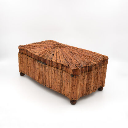 Anglo Indian Serpentine Box Stag Horn Box, Circa 1850