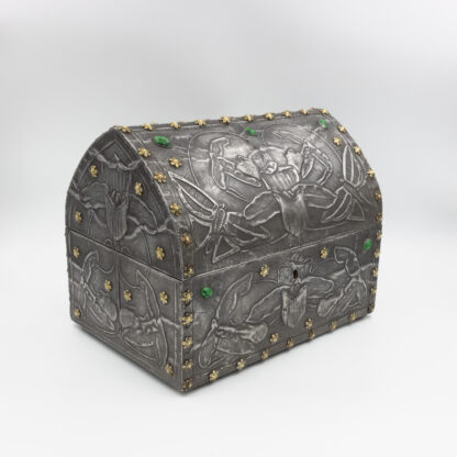 French Art Nouveau Gothic Form Box French, Circa 1910