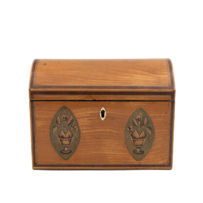 George III Satinwood Box with Rounded Top, English, Circa 1790